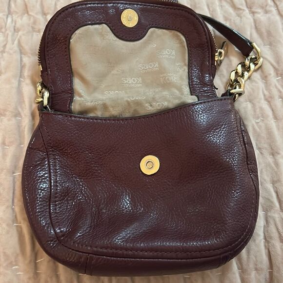 Michael Kors Dark Purple leather small Shoulder Bag - Picture 4 of 10